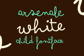 Arsenale White Font