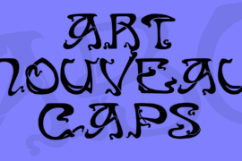 Art Nouveau Caps Font
