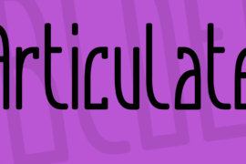 Articulate Font