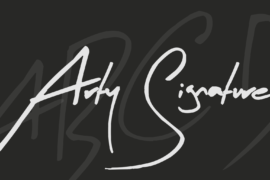 Arty Signature Font