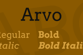 Arvo Font Family