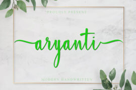Aryanti-PERSONAL USE Font
