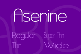 Asenine Font Family