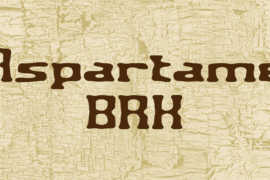 Aspartame BRK Font