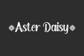 Aster Daisy Demo Font