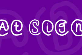 At Sign Font