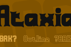 Ataxia Font Family