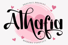 Athafia-PERSONAL USE Font