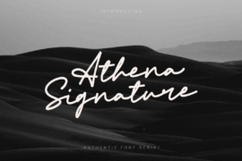 Athena Signature Font