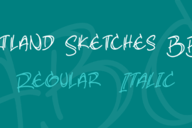 Atland Sketches BB Font Family