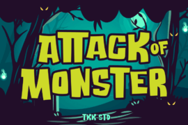 Attack Of Monster Font