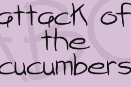 attack of the cucumbers Font