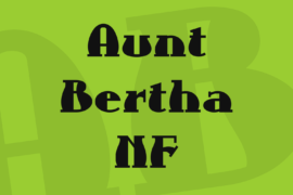Aunt Bertha NF Font