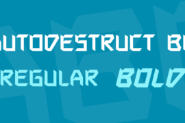 Autodestruct BB Font Family