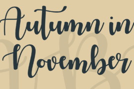 Autumn in November Font