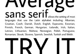 Average Sans Font