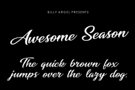 Awesome Season Personal Use Font