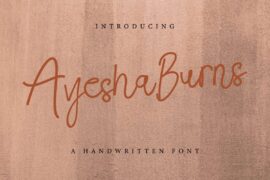 Ayesha Burns Demo Font