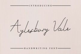 Aylesbury Vale Demo Font