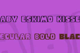 Baby Eskimo Kisses Font Family
