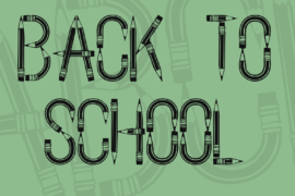 Back To School Font