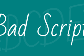 Bad Script Font