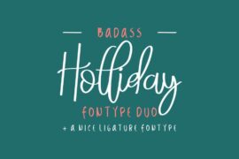 Badass Holliday Demo Font Family