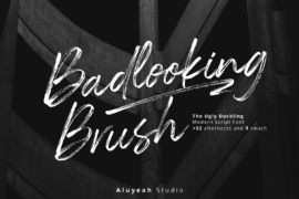 Badlooking Brush Font