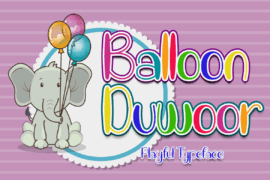 Balloon Duwoor Font