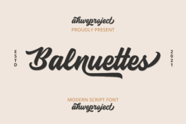 Balnuettes Font