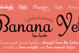 Banana Yeti Font