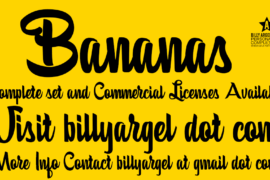 Bananas Personal Use Font
