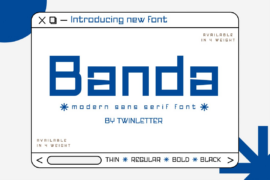 Banda Personal Use Font Family