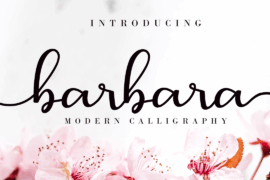 Barbara Calligraphy Font