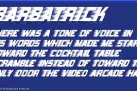 Barbatrick Font
