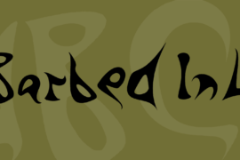 Barbed Ink Font