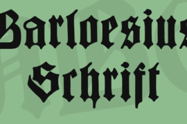 Barloesius Schrift Font
