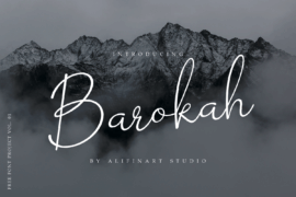 Barokah Signature Font