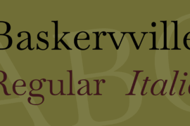 Baskervville Font Family