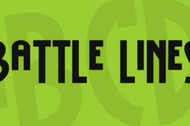 Battle Lines Font