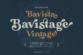 Bavistage Font