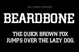 BEARDBONE PERSONAL USE Font
