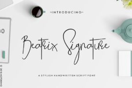 Beatrix Signature DEMO Font
