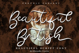 BEAUTIFUL BRITISH DEMO Font