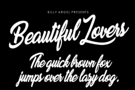 Beautiful Lovers Personal Use Font