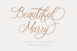 Beautiful Marry Font