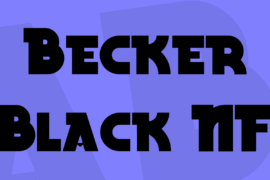 Becker Black NF Font