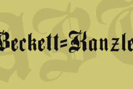 Beckett-Kanzlei Font