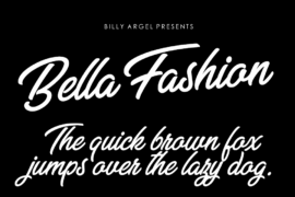 Bella Fashion Personal Use Font