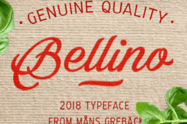 Bellino PERSONAL USE ONLY Font